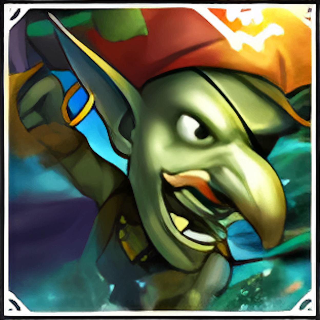 Baú de Cartão do Goblin Comandante